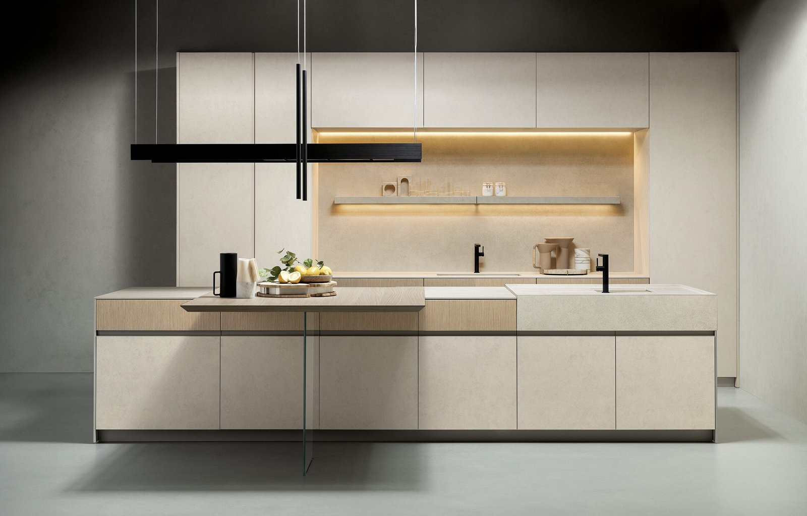 Lain kitchen with minimalist design.
