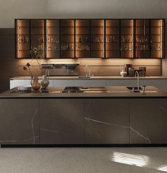 Telero kitchen with island design.